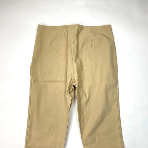 J Mclaughlin Margot Pants Women 12 EUC Stretch Rayon Flat Front Zip Closure - Picture 4 of 12